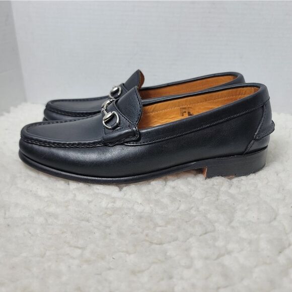 Chippewa Black Leather Bit Loafers main image 6